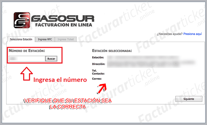 Facturación Ticket GasuSur